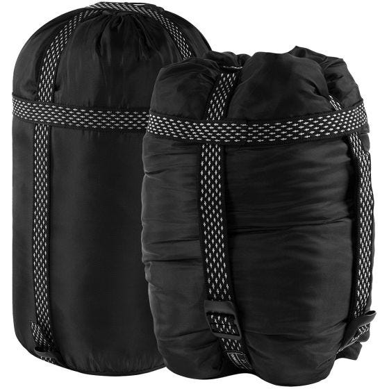 Alpinus Classic 1250 (Left) Slaapzak - Zwart/Rood