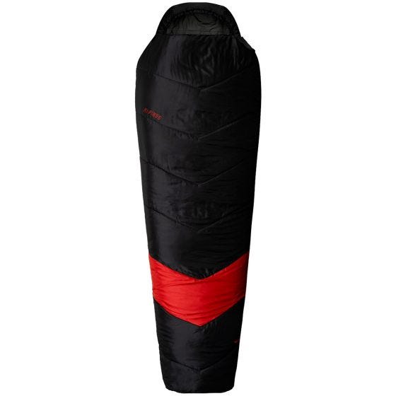 Alpinus Classic 1250 (Right) Slaapzak - Zwart/Rood