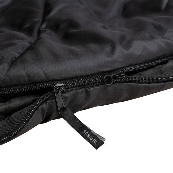 Alpinus Classic 1250 (Right) Slaapzak - Zwart/Rood