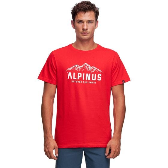 Alpinus Mountains Active T-shirt Heren - Rood