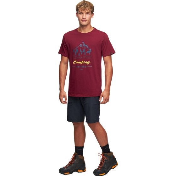 Alpinus Active Polaris II T-shirt Heren - Bordeauxrood