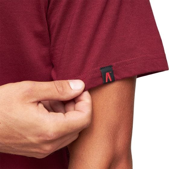 Alpinus Active Polaris II T-shirt Heren - Bordeauxrood