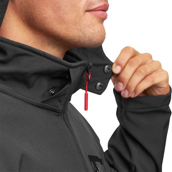 Alpinus City Stenshuvud Softshell jack Heren - Zwart