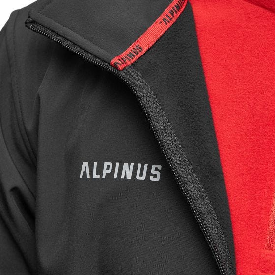 Alpinus City Stenshuvud Softshell jack Heren - Zwart