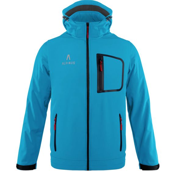 Alpinus City Stenshuvud Softshell jack Heren - Blauw