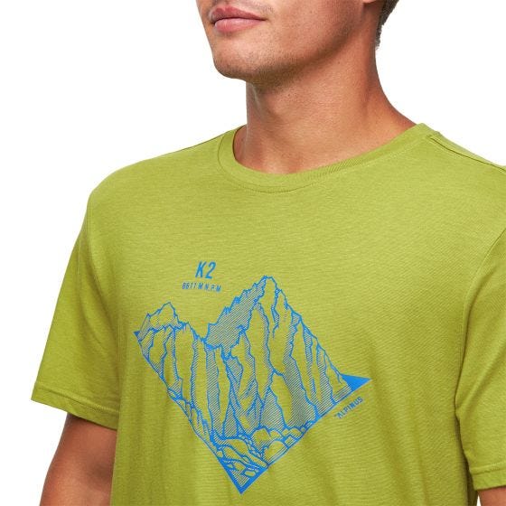 Alpinus Tactical Skilbrum T-shirt - Olijf