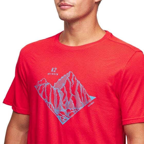 Alpinus Tactical Skilbrum T-shirt - Rood