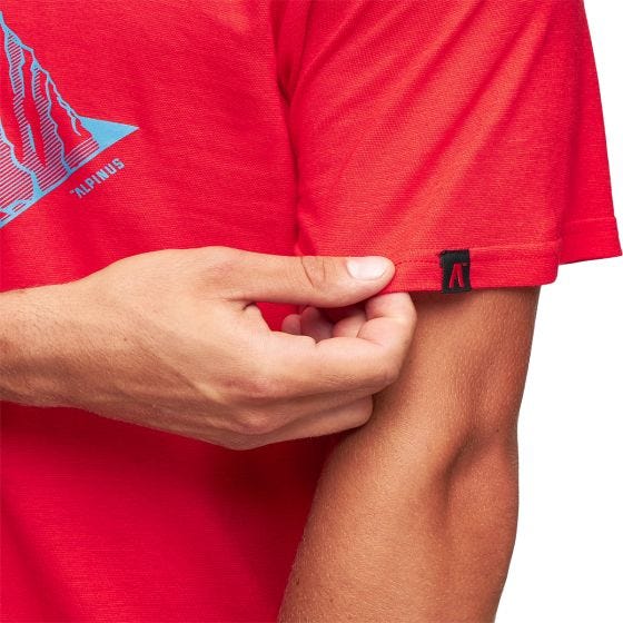 Alpinus Tactical Skilbrum T-shirt - Rood