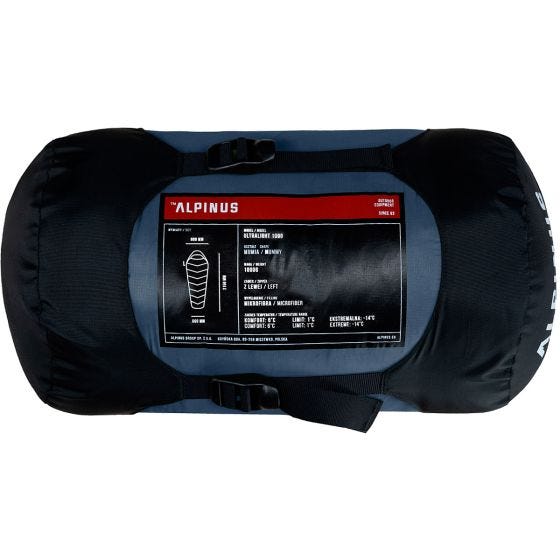 Alpinus Ultralight 1000 (Left) Slaapzak - Blauw