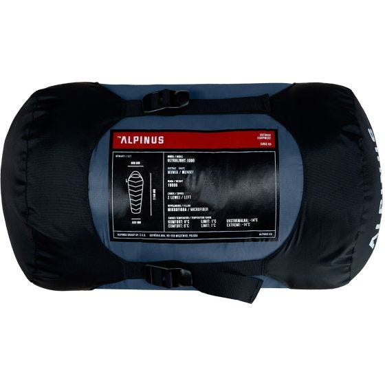 Alpinus Ultralight 1000 (Right) Slaapzak - Blauw
