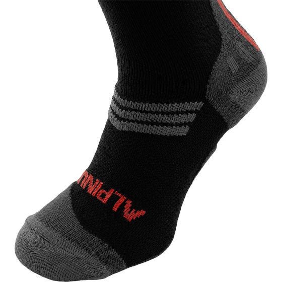 Alpinus Valletto Merino Coolmax Wandelsokken - Zwart