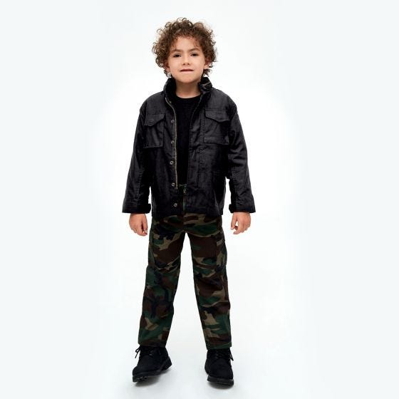 Brandit Kinderen M-65 Standard Jack - Zwart