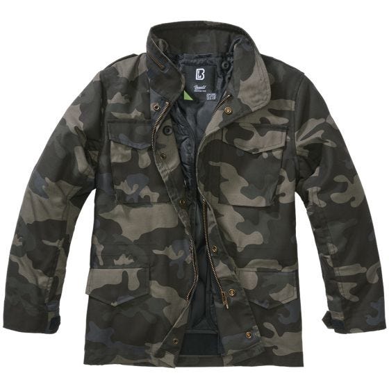Brandit Kinderen M-65 Standard Jack - Dark Camo