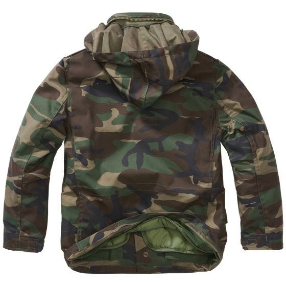 Brandit Kinderen M-65 Standard Jack - Woodland
