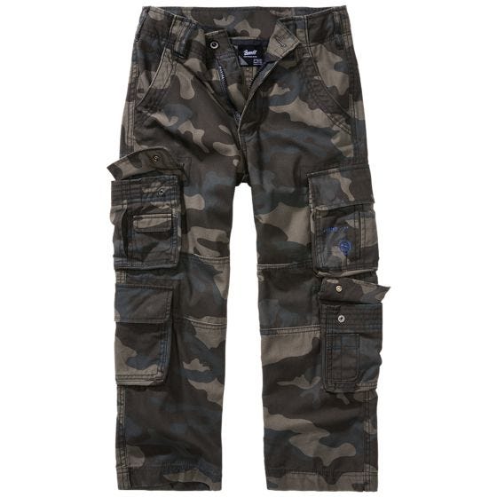 Brandit Kinderen Pure Broek - Dark Camo