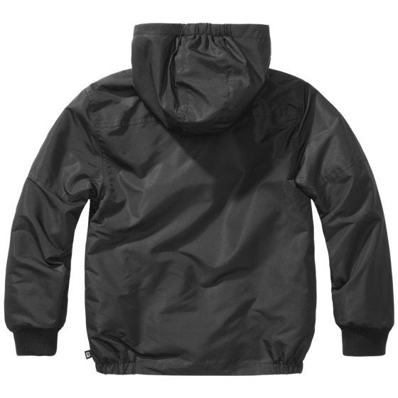 Brandit Kinderen Windbreaker Front Zip Jack - Zwart