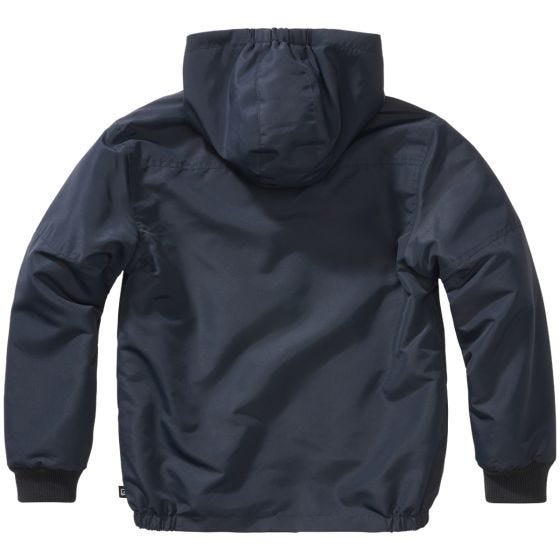 Brandit Kinderen Windbreaker Front Zip Jack - Navy