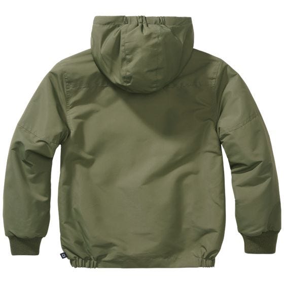 Brandit Kinderen Windbreaker Front Zip Jack - Olijf