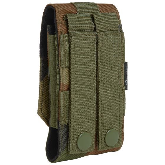 Brandit MOLLE Middelgrote Telefoonbuidel - Woodland