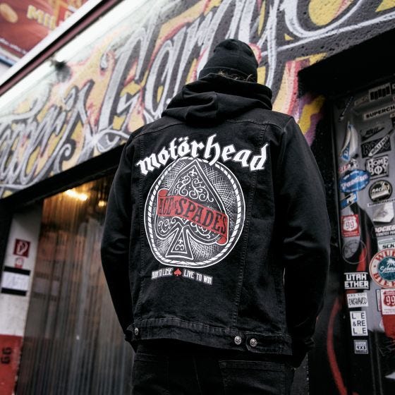 Brandit Motörhead Cradock Spijkerjasje - Zwart