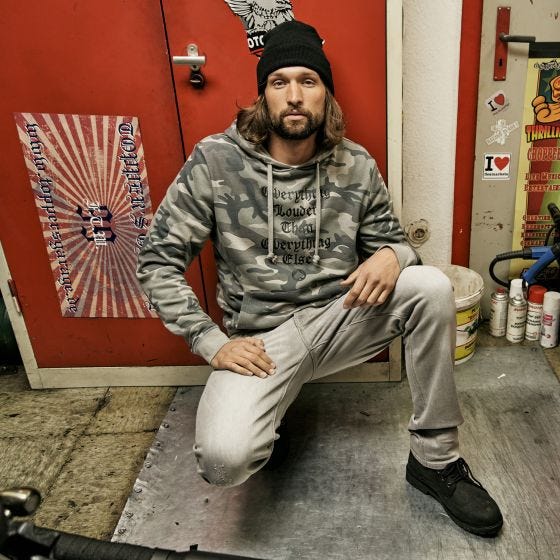Brandit Motörhead Sweathoody Hoodie - Grey Camo