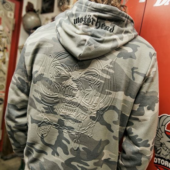 Brandit Motörhead Sweathoody Hoodie - Grey Camo