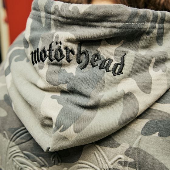 Brandit Motörhead Sweathoody Hoodie - Grey Camo