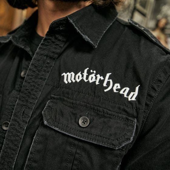 Brandit Motörhead Vintage Overhemd met korte mouwen - Zwart