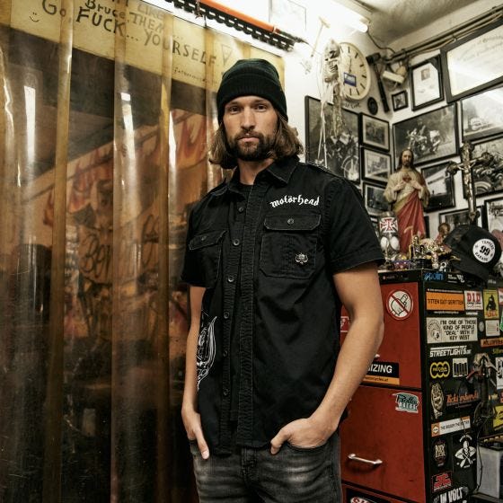 Brandit Motörhead Vintage Overhemd met korte mouwen - Zwart