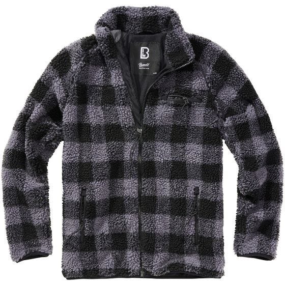 Brandit Teddyfleece Jack - Zwart/Grijs