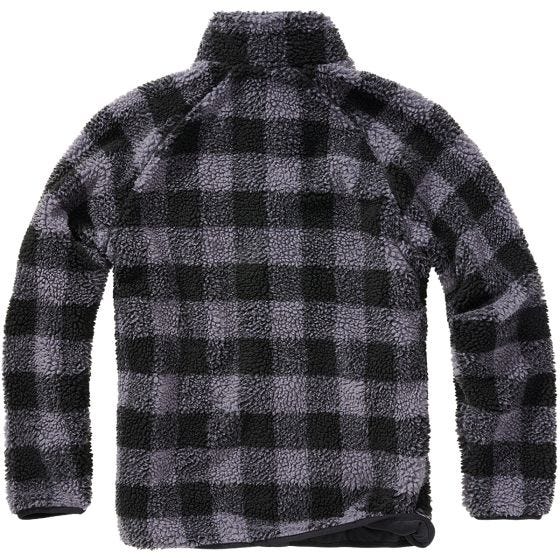 Brandit Teddyfleece Jack - Zwart/Grijs