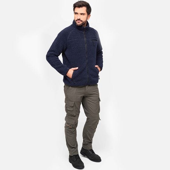 Brandit Teddyfleece Jack - Navy