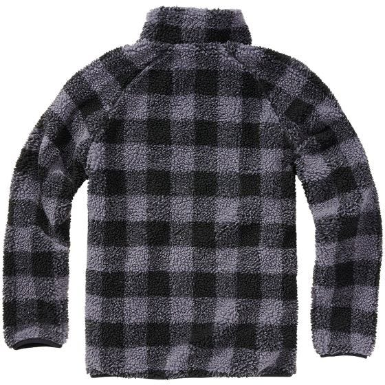 Brandit Teddyfleece Troyer Jack - Zwart/Grijs
