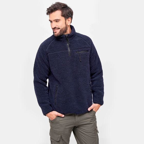 Brandit Teddyfleece Troyer Jack - Navy