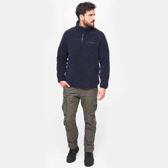Brandit Teddyfleece Troyer Jack - Navy