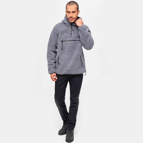 Brandit Teddyfleece Worker Trui - Antraciet