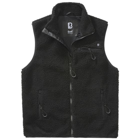 Brandit Teddyfleece Worker Vest - Zwart
