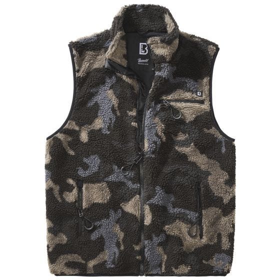 Brandit Teddyfleece Worker Vest - Dark Camo