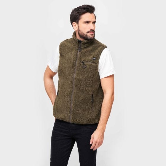 Brandit Teddyfleece Worker Vest - Olijf