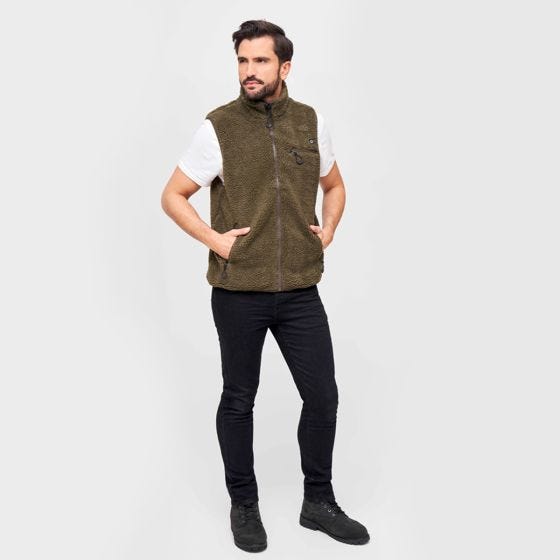 Brandit Teddyfleece Worker Vest - Olijf