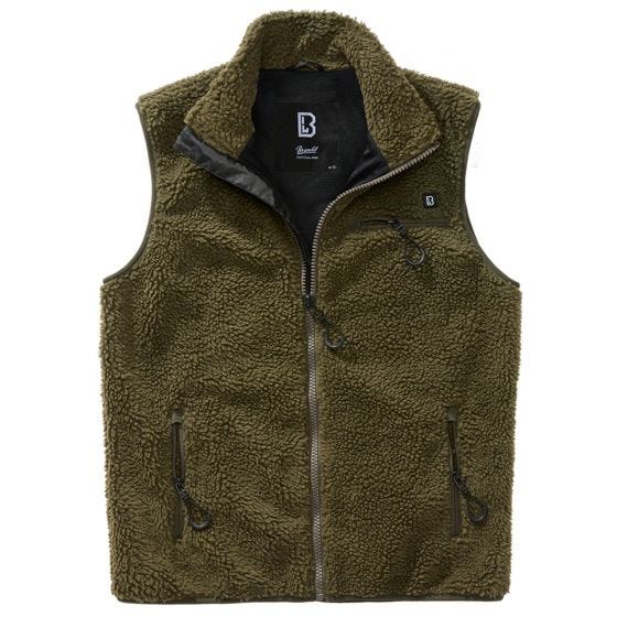 Brandit Teddyfleece Worker Vest - Olijf