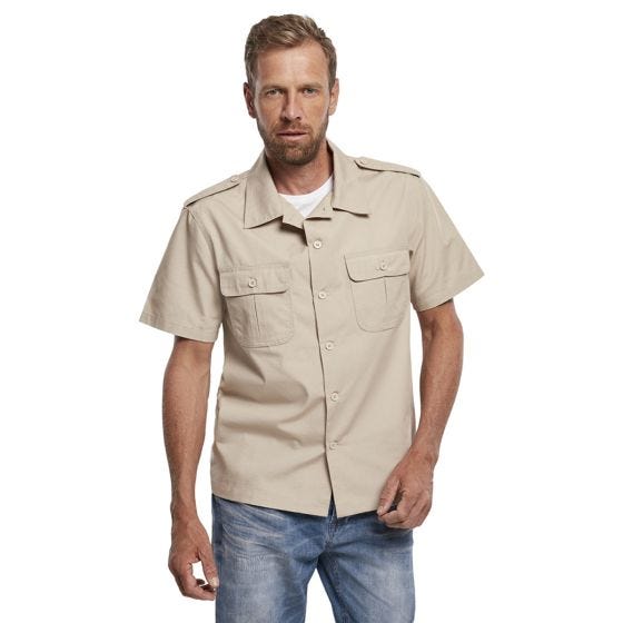 Brandit US Ripstop Overhemd met korte mouwen - Beige