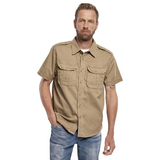 Brandit Vintage Overhemd met korte mouwen - Camel