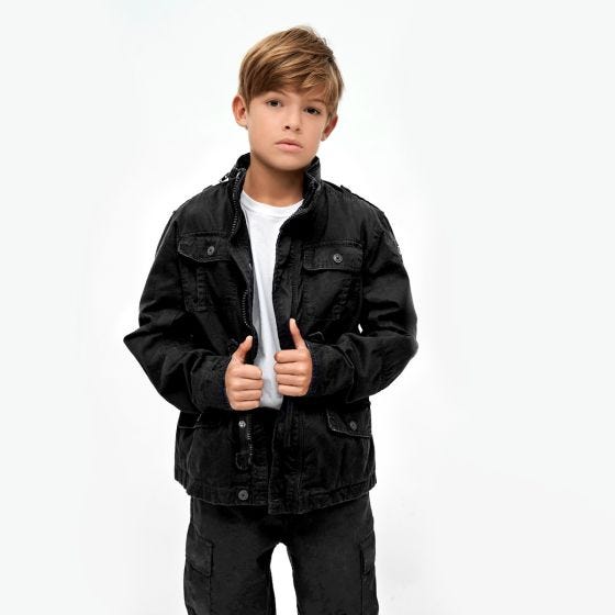 Brandit Kinderen Britannia Jack - Zwart