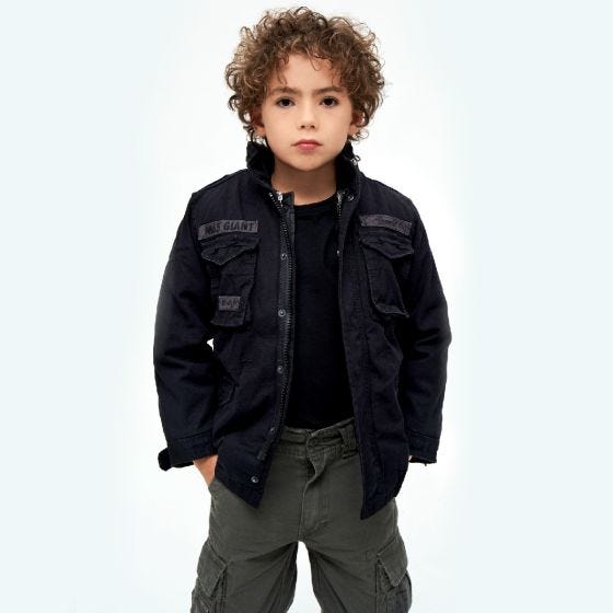 Brandit Kinderen M-65 Giant Jack - Zwart