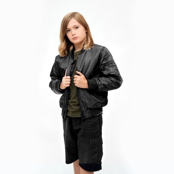 Brandit Kinderen MA1 Jack - Zwart