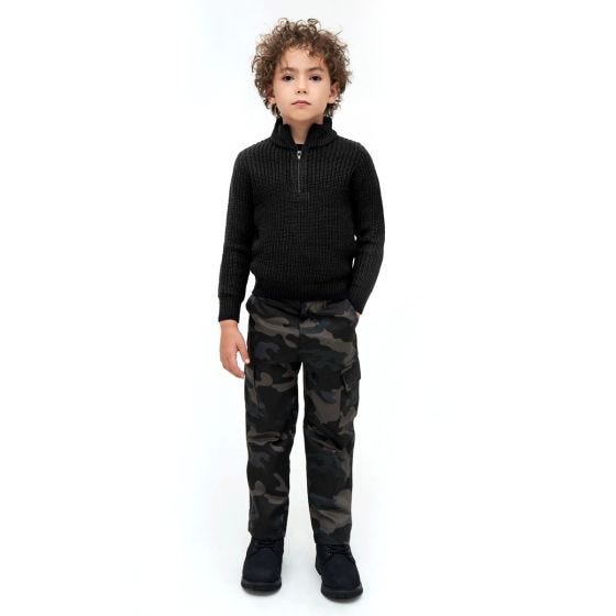 Brandit Kinderen Marine Troyer Trui - Zwart