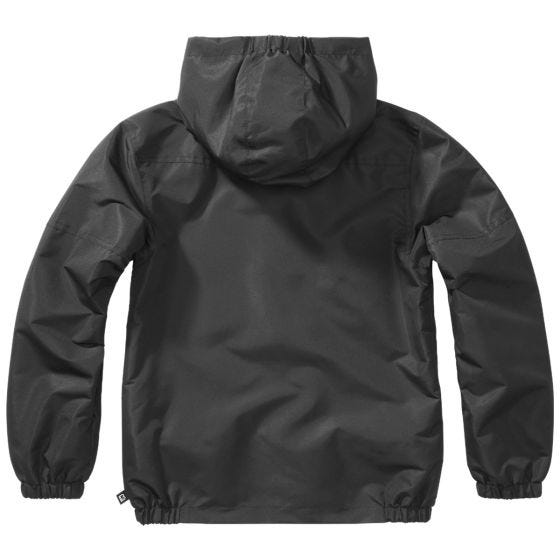 Brandit Kinderen Summer Windbreaker Front Zip Jack - Zwart