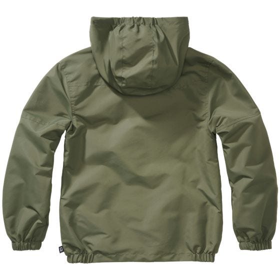 Brandit Kinderen Summer Windbreaker Front Zip Jack - Olijf