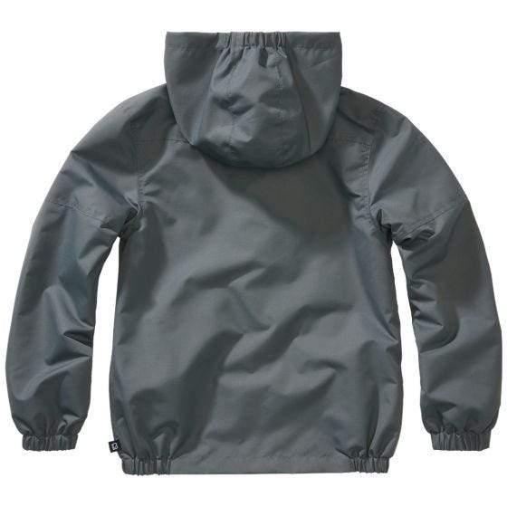 Brandit Kinderen Summer Windbreaker Front Zip Jack - Antraciet